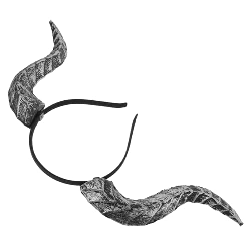 DECORNIJIA Gothic Evil Horn Headband mit Abnehmbaren Hörnern Komfortabel und Vielseitig für Halloween Steampunk Cosplay Karneval Verstellbares Dämonen Kostümzubehör von DECORNIJIA