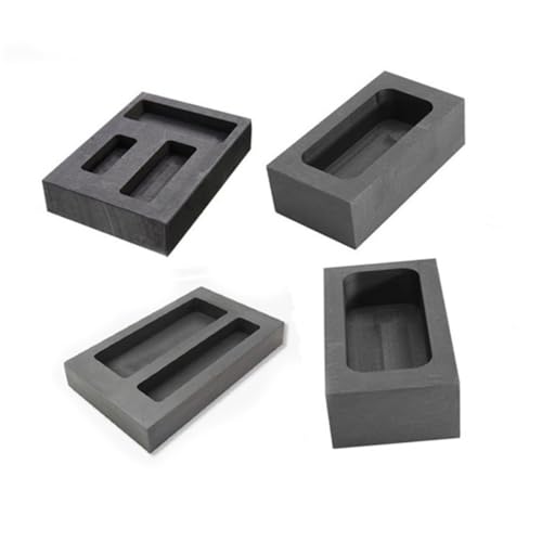 DECORNIJIA Graphit Schmelzform Gießform für Gold Silber Barrenform aus Hochwertigem Graphit Hitzebeständig Korrosionsfest für Edelmetallveredelung Labor und Industrie von DECORNIJIA