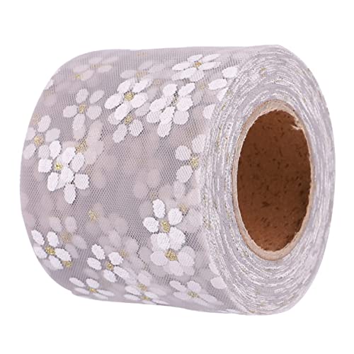 DECORNIJIA Graues Gauze Band mit Kleinem Pflaumenblüten Handgefertigtes DIY Spitzenband für Kopfschmuck Kleidung und Dekoration Strapazierfähiges Leichtes Bastelzubehör DECORNIJIA Graues Gauze Band mit Kleinem Pflaumenblüten Handgefertigtes DIY Spitzenband für Kopfschmuck Kleidung und Dekoration Strapazierfähiges Leichtes Bastelzubehör von DECORNIJIA