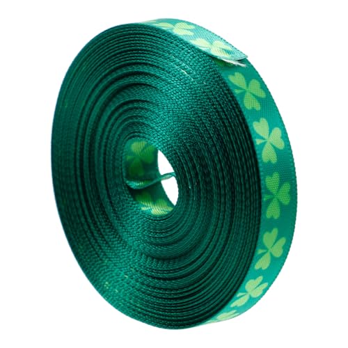 DECORNIJIA Grünes Patrick's Day Geschenkband Breit Rolle DIY Bastelband für Geschenkverpackung Festliches Schleifenband mit Kleeblattmuster Vielseitig für Partydekoration und Bastelprojekte DECORNIJIA Grünes Patrick's Day Geschenkband Breit Rolle DIY Bastelband für Geschenkverpackung Festliches Schleifenband mit Kleeblattmuster Vielseitig für Partydekoration und Bastelprojekte von DECORNIJIA
