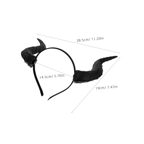 DECORNIJIA Halloween Dragon Horns Headband Gothic Devil Costume Hairband für Frauen Party Mardi Gras Cosplay Zubehör Kreatives Leichtes Halloween-party-accessoire mit Auffälligem von DECORNIJIA