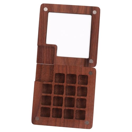 DECORNIJIA Handgefertigte Wasserfarben Palette aus Schwarzem Walnussholz Farben Pigmentkasten Langlebige Holz Mischpalette für Künstler Schüler und Praktisches Aquarell DECORNIJIA Handgefertigte Wasserfarben Palette aus Schwarzem Walnussholz Farben Pigmentkasten Langlebige Holz Mischpalette für Künstler Schüler und Praktisches Aquarell von DECORNIJIA