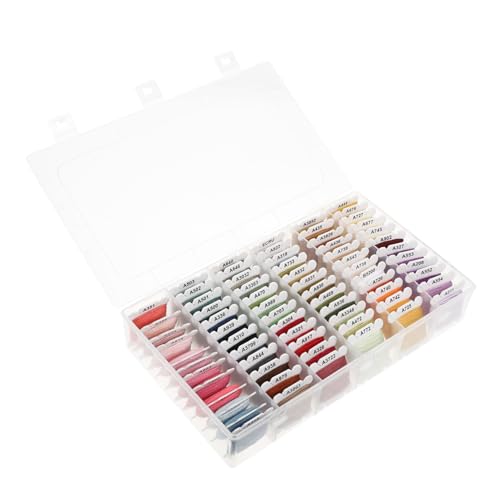 DECORNIJIA Handstickereifäden Farben pro Stickgarn für DIY Projekte für Kreuzstich Armbänder und Näharbeiten Perfektes Zubehör von DECORNIJIA