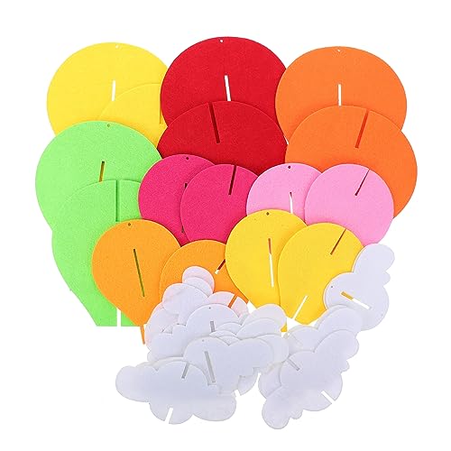 DECORNIJIA Heißluftballon Dekoration Anhänger heiß hängen Luftballons Rosa Dekorate Kinderzimmer Deckenballon Blau hängende dekore für klassenzimmer Kindergartendekorationen Vlies Bunt von DECORNIJIA