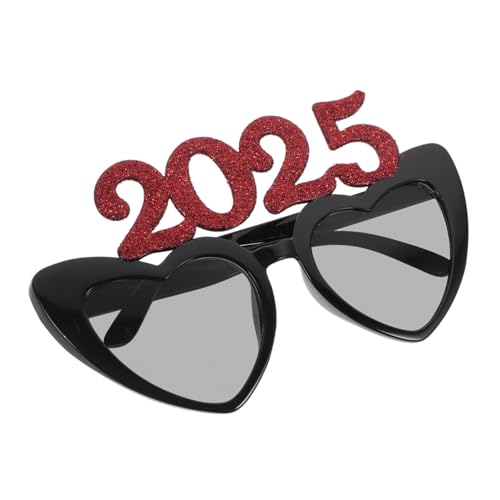 DECORNIJIA Herzförmige Partybrille Rotes Design Leichtes Bequemes Partyzubehör Für Silvester Karneval Fasching Kostüm und Festliche Anlässe von DECORNIJIA