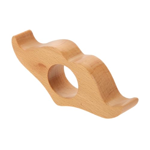 DECORNIJIA Holz Buchseitenhalter Daumen für Bequemes Lesen Leichtes Lesezubehör mit Lochdesign Passend für Bücher und Hände für Buchliebhaber und Outdoor Einsatz von DECORNIJIA