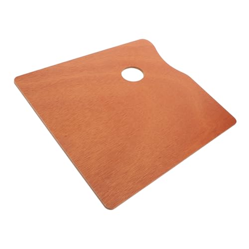 DECORNIJIA Holz Malerpalette aus Robustem Holz mit Daumenloch Große Mischfläche für Öl und Aquarellfarben Leicht und Tragbar Künstlerpalette für Studenten und Malreisen von DECORNIJIA