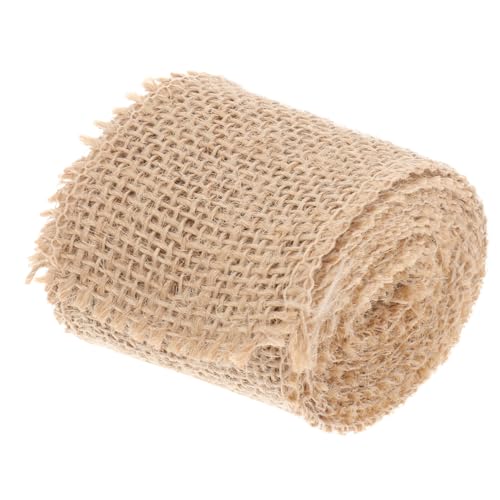 DECORNIJIA Jute Burlap Band Naturfarben Vielseitiges Sackleinen Dekoband für Weihnachts und Hochzeitsdekoration Umweltfreundliches Bastelmaterial mit Natürlicher Textur DECORNIJIA Jute Burlap Band Naturfarben Vielseitiges Sackleinen Dekoband für Weihnachts und Hochzeitsdekoration Umweltfreundliches Bastelmaterial mit Natürlicher Textur von DECORNIJIA