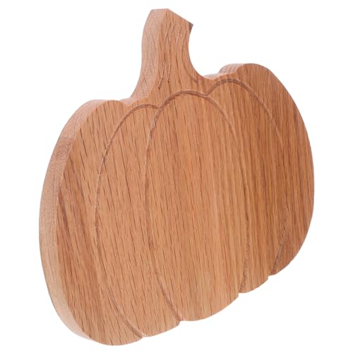 DECORNIJIA Kleines Multifunktionales Kürbis Holzbrett für Halloween und Herbst Dekoratives Platzsparendes Schneide und Servierbrett aus Eichenholz für Käse Brot Fleisch und Gemüse von DECORNIJIA