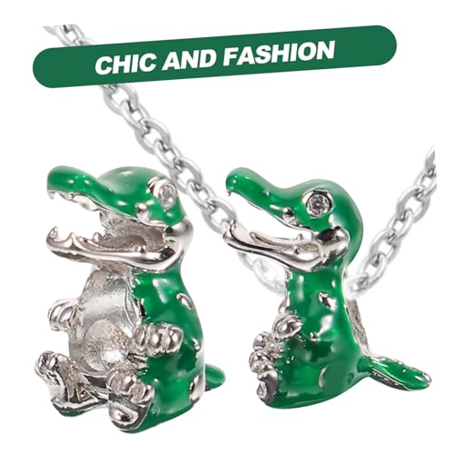 DECORNIJIA Kreative Kleine Krokodil Perlen Charm Armband DIY Schmuckzubehör Silberperle mit Grünem Zirkonia für Individuelle Armbänder und Halsketten Geschenkidee DECORNIJIA Kreative Kleine Krokodil Perlen Charm Armband DIY Schmuckzubehör Silberperle mit Grünem Zirkonia für Individuelle Armbänder und Halsketten Geschenkidee von DECORNIJIA