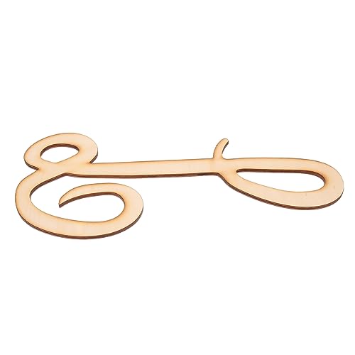 DECORNIJIA Kursives Englisches Alphabet Brief Wandbuchstaben Buchstaben Groß Led Buchstabenaufkleber Groß Unlackierter Alphabet-wandbehang Kursives Alphabet- Holz von DECORNIJIA