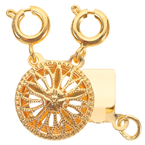 DECORNIJIA Layered Halskettenverschluss für Goldfarbener Sonnenblumen Detangler Ring Design für DIY Halsketten und Armbänder Sorgt für Ordnung und Stil Ihrem Schmuck von DECORNIJIA