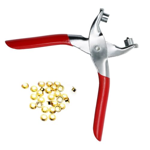 DECORNIJIA Lederlochzange Heavy Duty mit Ösen für Gürtel und Stoffe Ergonomischer Soft Grip Langlebiges Metall Leichtes Lochwerkzeug für Leder Canvas und Bastelarbeiten DECORNIJIA Lederlochzange Heavy Duty mit Ösen für Gürtel und Stoffe Ergonomischer Soft Grip Langlebiges Metall Leichtes Lochwerkzeug für Leder Canvas und Bastelarbeiten von DECORNIJIA