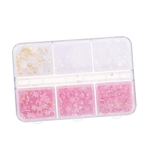 DECORNIJIA Nagelkunst Blumen Box Resin Mix Entfernbare Nageldekorationen Stilvolle Maniküre Zubehör für Fußnägel und DIY Nageldesign von DECORNIJIA