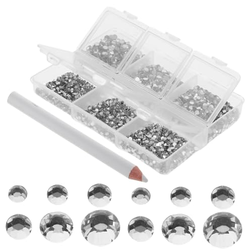 DECORNIJIA Nail Art Strasssteine Flatback Rund Nageldekorationen Glitzersteine für DIY Nageldesigns Langlebig und Vielfältig in Verschiedenen DECORNIJIA Nail Art Strasssteine Flatback Rund Nageldekorationen Glitzersteine für DIY Nageldesigns Langlebig und Vielfältig in Verschiedenen von DECORNIJIA