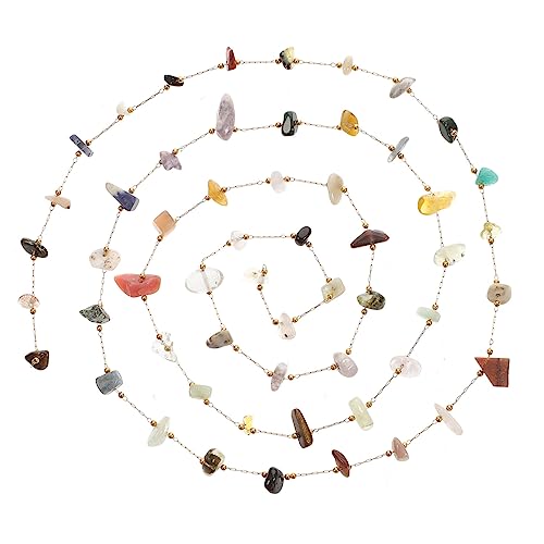DECORNIJIA Natürliche Steinperlen Stränge für DIY Schmuck und Vielseitig Einsetzbar für Armbänder Gemischte Farben für Partys von DECORNIJIA