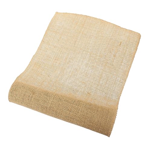 DECORNIJIA Natürlicher Flachsstreifen Juteband DIY Bastelband für Tischläufer Deko Weihnachten Partyfest Langlebig und Fein Vielseitig Verwendbar für Handwerk Geschenkverpackung von DECORNIJIA