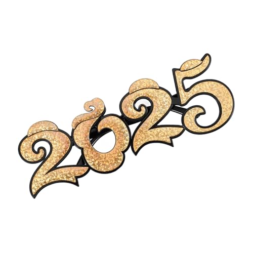 DECORNIJIA Neujahrsbrille aus Langlebigem Pc Material Leicht und Bequem Auffällige Partybrille für Silvesterfeiern und Fotorequisiten Geeignet für Altersgruppen Festliche Dekoration und DECORNIJIA Neujahrsbrille aus Langlebigem Pc Material Leicht und Bequem Auffällige Partybrille für Silvesterfeiern und Fotorequisiten Geeignet für Altersgruppen Festliche Dekoration und von DECORNIJIA