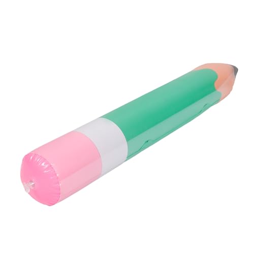 DECORNIJIA PVC Aufblasbare Bleistift Deko Grün Robuste Schulanfang Party Dekoration Lustiger Riesenstift für Klassenzimmer Garten und Festveranstaltungen von DECORNIJIA