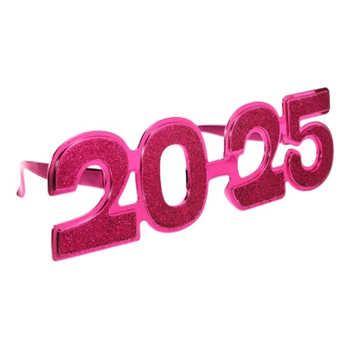 DECORNIJIA Partybrille mit Rosarotem Glitzer Robuste Dekorbrille als Silvester und Jahreswechsel Accessoire Wiederverwendbar und Auffällig für Festlichkeiten und Feiern DECORNIJIA Partybrille mit Rosarotem Glitzer Robuste Dekorbrille als Silvester und Jahreswechsel Accessoire Wiederverwendbar und Auffällig für Festlichkeiten und Feiern von DECORNIJIA