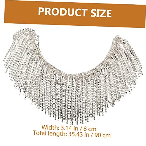 DECORNIJIA Rhinestone Tassel Chain Quasten Dekorative Strasskette für DIY Kleidung Schmuck Basteln Quaste Langlebige Legierung Material DECORNIJIA Rhinestone Tassel Chain Quasten Dekorative Strasskette für DIY Kleidung Schmuck Basteln Quaste Langlebige Legierung Material von DECORNIJIA