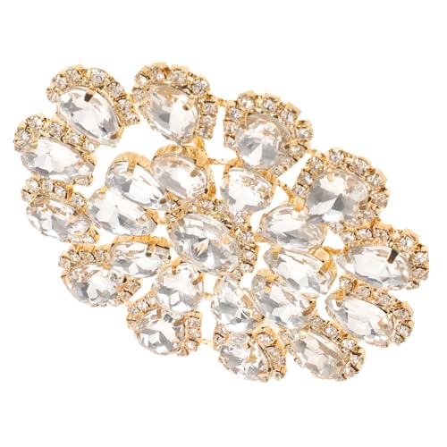 DECORNIJIA Runder Strass-applikation Metallblume Langlebig Elegant für Brautkleider Taschen Schuhe DIY Schmuck Zubehör Vielseitig zur Modeveredelung DECORNIJIA Runder Strass-applikation Metallblume Langlebig Elegant für Brautkleider Taschen Schuhe DIY Schmuck Zubehör Vielseitig zur Modeveredelung von DECORNIJIA