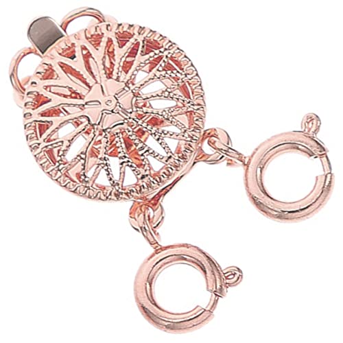 DECORNIJIA Schmuckschichtabschlüsseler für Halskette Eleganter Kettenverschluss Roségold Vielseitiger Separator für Mehrlagige Schmuckdesigns Hautfreundlich und Langlebig DECORNIJIA Schmuckschichtabschlüsseler für Halskette Eleganter Kettenverschluss Roségold Vielseitiger Separator für Mehrlagige Schmuckdesigns Hautfreundlich und Langlebig von DECORNIJIA
