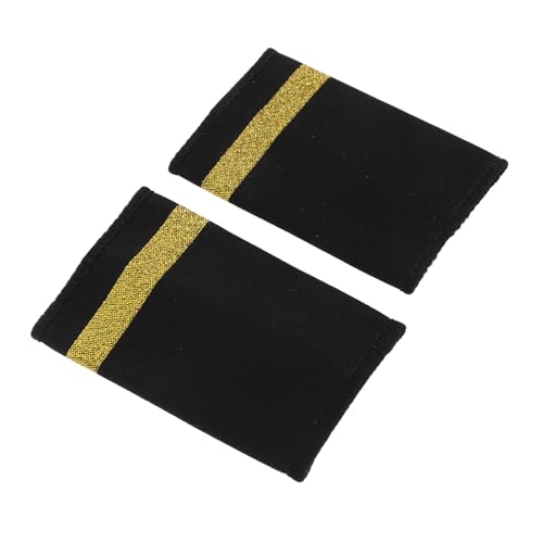 DECORNIJIA Schulterklappen Ein Streifen Epauletten für Pilotenuniformen Professionelle Flugpersonal Abzeichen Leichte Komfortable Schulterbretter für Airline Mitarbeiter und Cosplay DECORNIJIA Schulterklappen Ein Streifen Epauletten für Pilotenuniformen Professionelle Flugpersonal Abzeichen Leichte Komfortable Schulterbretter für Airline Mitarbeiter und Cosplay von DECORNIJIA