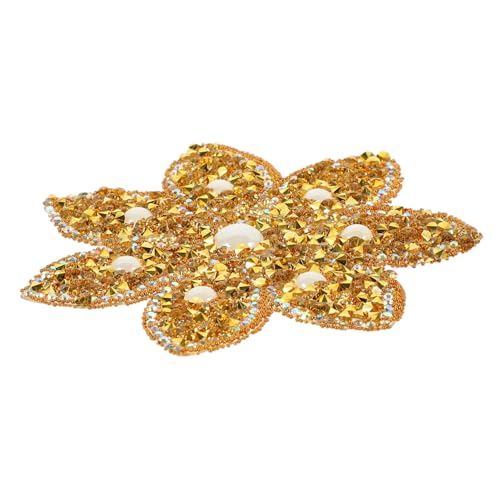 DECORNIJIA Schweißen Strass Blumenapplikation für Hochzeitskleider DIY Patch Dekoration Goldene Blütenverzierung Einfach Aufzubügeln für Festlichkeiten und Kleidung DECORNIJIA Schweißen Strass Blumenapplikation für Hochzeitskleider DIY Patch Dekoration Goldene Blütenverzierung Einfach Aufzubügeln für Festlichkeiten und Kleidung von DECORNIJIA