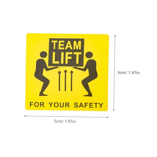 DECORNIJIA Schweres Warnetikett Selbstklebend Hohe Haftkraft für Umzugskartons und Lager Robustes Team Lift Paketetikett pro Rolle Sicherer Transport und Lagerung von DECORNIJIA