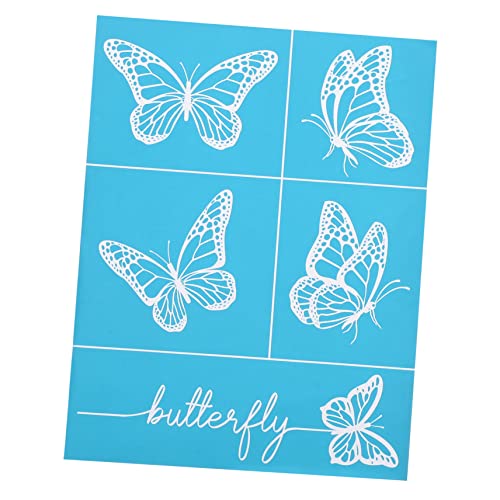 DECORNIJIA Selbstklebende DIY Mesh Siebdruck Schablone Waschbare Transfervorlage für Bastelprojekte für Shirts Fotoalben und Grußkarten DECORNIJIA Selbstklebende DIY Mesh Siebdruck Schablone Waschbare Transfervorlage für Bastelprojekte für Shirts Fotoalben und Grußkarten von DECORNIJIA