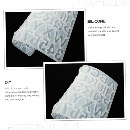 DECORNIJIA Silikonform Buchstaben und Zahlen DIY Anhänger Formen für Epoxidharz Schmuckherstellung Einfache Handhabung Vielseitig für Anhänger und Schmuckdekoration für Bastler DECORNIJIA Silikonform Buchstaben und Zahlen DIY Anhänger Formen für Epoxidharz Schmuckherstellung Einfache Handhabung Vielseitig für Anhänger und Schmuckdekoration für Bastler von DECORNIJIA