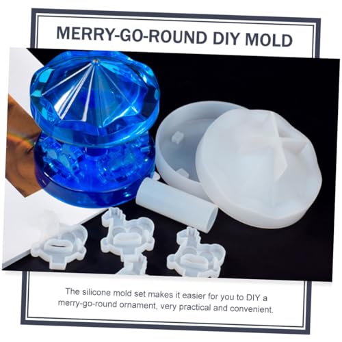 DECORNIJIA Silikonform für DIY Karussell Gießform Wiederverwendbar Abriebfest Antihaftend Geeignet für Epoxidharz Kreative Bastelidee Personalisierbarer Karussell Deko Anhänger Einfach zu DECORNIJIA Silikonform für DIY Karussell Gießform Wiederverwendbar Abriebfest Antihaftend Geeignet für Epoxidharz Kreative Bastelidee Personalisierbarer Karussell Deko Anhänger Einfach zu von DECORNIJIA