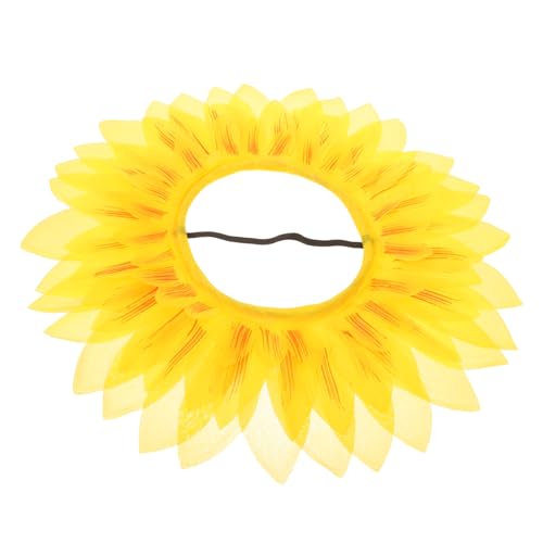 DECORNIJIA Sonnenblumen Kopfbedeckung Lustiges Kinderspiel Requisit für Kindergarten Sportfest Partyzubehör Sonnenschutz Headgear für Kleinkinder von DECORNIJIA