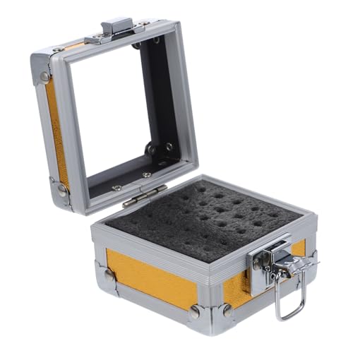 DECORNIJIA Staubdichte Nagelbohrer Aufbewahrungsbox Aluminiumlegierung Maniküre Organizer mit Transparentem Deckel für Nagelstudio Heimgebrauch und DIY Nail Art Zubehör DECORNIJIA Staubdichte Nagelbohrer Aufbewahrungsbox Aluminiumlegierung Maniküre Organizer mit Transparentem Deckel für Nagelstudio Heimgebrauch und DIY Nail Art Zubehör von DECORNIJIA