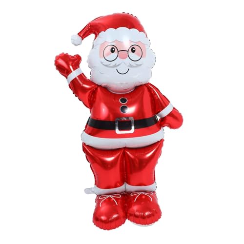 DECORNIJIA Stehender Weihnachtsmann Folienballon Große Weihnachtsdekoration Wiederverwendbar Für Weihnachtsfeiern Familienfeiern Festliche Party Deko DECORNIJIA Stehender Weihnachtsmann Folienballon Große Weihnachtsdekoration Wiederverwendbar Für Weihnachtsfeiern Familienfeiern Festliche Party Deko von DECORNIJIA