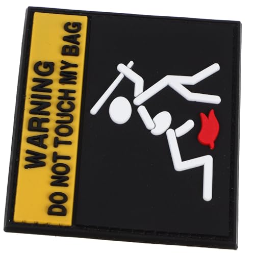 DECORNIJIA Sticky Caution Patch mit Bestickter Warnaufnäher für Kleidung und Rucksack Waschbarer DIY Aufnäher für Jeans Jacken Hüte Vielseitiger Modischer Klettpatch DECORNIJIA Sticky Caution Patch mit Bestickter Warnaufnäher für Kleidung und Rucksack Waschbarer DIY Aufnäher für Jeans Jacken Hüte Vielseitiger Modischer Klettpatch von DECORNIJIA