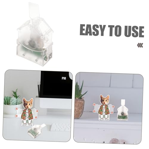 DECORNIJIA Swing Style Werbeständer Transparenter DIY Display Stand für Plakate und Poster Kleiner Werbeträger für Innen und Außenbereich Vielseitiger Schaukasten für Werbung Laden Büro von DECORNIJIA