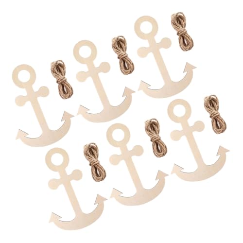 DECORNIJIA Teiliges Holzanker Dekor Nautische Holzanhänger DIY für Sommer und Mottoparty Stabile Holzornamente zum Basteln Klassenzimmer und Strand Badezimmer Dekoration DECORNIJIA Teiliges Holzanker Dekor Nautische Holzanhänger DIY für Sommer und Mottoparty Stabile Holzornamente zum Basteln Klassenzimmer und Strand Badezimmer Dekoration von DECORNIJIA