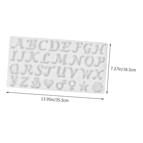 DECORNIJIA Teiliges Silikon Buchstabenformen für DIY Schlüsselanhänger Schmuckherstellung Flexible Wiederverwendbare Epoxidharz Mold Leicht zu Reinigen Kreative Alphabet Gießform für DECORNIJIA Teiliges Silikon Buchstabenformen für DIY Schlüsselanhänger Schmuckherstellung Flexible Wiederverwendbare Epoxidharz Mold Leicht zu Reinigen Kreative Alphabet Gießform für von DECORNIJIA