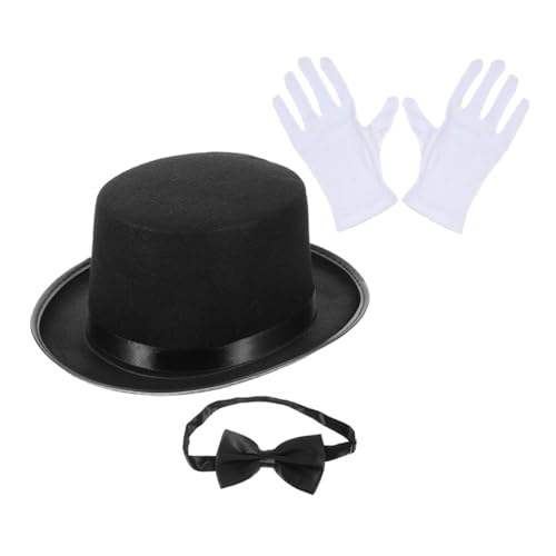 DECORNIJIA Top Hat mit Fliege und Handschuhen Klassisches Detektiv Kostüm Zubehör für Herren Vielseitiges Cosplay Accessoire für Halloween Mottopartys und Rollenspiele Atmungsaktives DECORNIJIA Top Hat mit Fliege und Handschuhen Klassisches Detektiv Kostüm Zubehör für Herren Vielseitiges Cosplay Accessoire für Halloween Mottopartys und Rollenspiele Atmungsaktives von DECORNIJIA