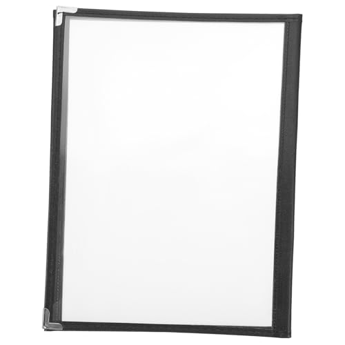 DECORNIJIA Transparenter PVC Menüordner Seitig Flächig Leichter Speisekartenhalter für Restaurant Rutschfeste Schnellhefter Mappe zum Sicheren Aufbewahren von Speisekarten und Rezepten von DECORNIJIA