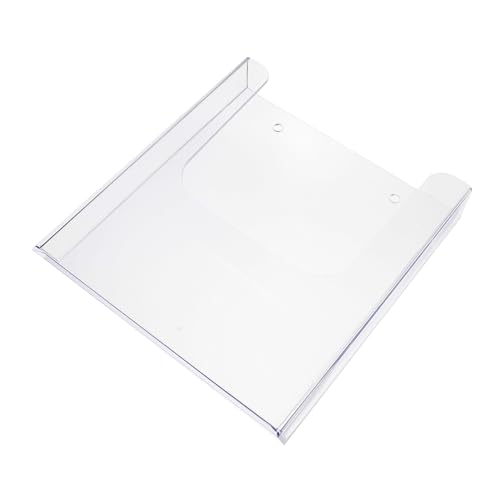 DECORNIJIA Transparenter wandmontierter Prospekthalter Magazinständer mit Bohrlöchern stabiler Wandorganizer für Broschüren Flyer Kataloge und Akten leicht zu reinigen und langlebig von DECORNIJIA