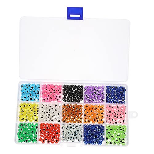 DECORNIJIA Türkischer Anhänger Handgefertigte Augen Perlen für DIY Schmuck Hochwertige Acrylperlen für Armbänder Ohrringe Praktischer Box von DECORNIJIA