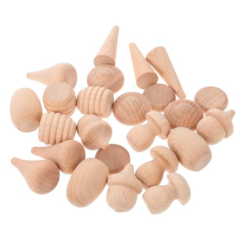 DECORNIJIA Unbehandelte Holzklötzchen Teilig mit Holzpilzfiguren zum Bemalen Natürliche Buche Glatte Oberfläche DIY Basteln für Kreative Wohnraumdekoration und Geschenkideen Zufällige Farbe DECORNIJIA Unbehandelte Holzklötzchen Teilig mit Holzpilzfiguren zum Bemalen Natürliche Buche Glatte Oberfläche DIY Basteln für Kreative Wohnraumdekoration und Geschenkideen Zufällige Farbe von DECORNIJIA