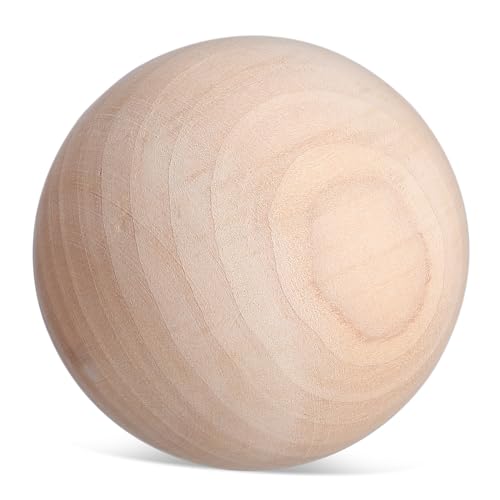 DECORNIJIA Unlackierte Holz Kugel Massiver Ball aus Hartholz für DIY Bastelprojekte Kreative Runde Holzkugeln für Heimdekoration und Kunstgestaltung DECORNIJIA Unlackierte Holz Kugel Massiver Ball aus Hartholz für DIY Bastelprojekte Kreative Runde Holzkugeln für Heimdekoration und Kunstgestaltung von DECORNIJIA