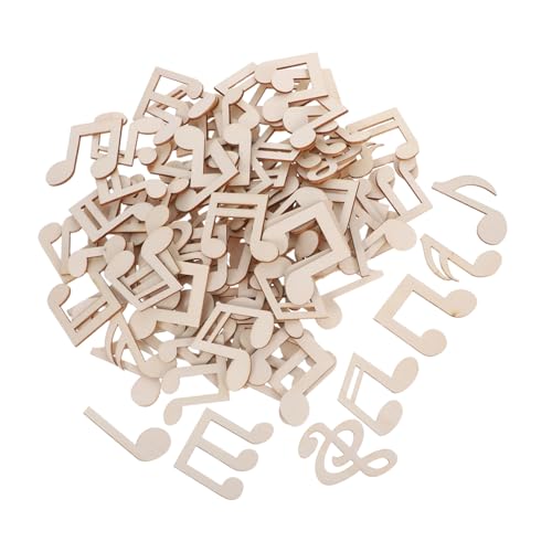 DECORNIJIA Unlackierte Holz-musiknoten pro Packung Unvollendete Musikformen zum Bemalen DIY Bastelmaterial für Kunstprojekte Party Wohnraumdekoration DECORNIJIA Unlackierte Holz-musiknoten pro Packung Unvollendete Musikformen zum Bemalen DIY Bastelmaterial für Kunstprojekte Party Wohnraumdekoration von DECORNIJIA
