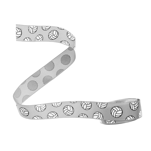 DECORNIJIA Volleyball Ripsband Hochwertiges Polyester Geschenkband für DIY Schleifen Bastelprojekte Geschenkverpackung und Partydekoration Reißfest Farbecht Sportliches Dekoband DECORNIJIA Volleyball Ripsband Hochwertiges Polyester Geschenkband für DIY Schleifen Bastelprojekte Geschenkverpackung und Partydekoration Reißfest Farbecht Sportliches Dekoband von DECORNIJIA
