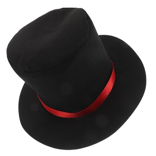 DECORNIJIA Weihnachtlicher Schneemann Kostümhut mit Band Weicher Bequemer Filzhut für Party Halloween und Festliche Winteranlässe Unisex Schneemann Verkleidung Accessoire von DECORNIJIA