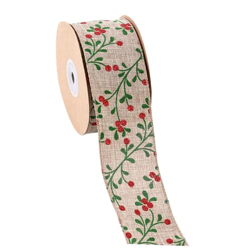DECORNIJIA Weihnachtliches Geschenkband Dekoratives Satinband mit Festlichem Weihnachtsmotiv Vielseitiges DIY Schleifenband für Geschenkverpackung Partydeko und Bastelprojekte DECORNIJIA Weihnachtliches Geschenkband Dekoratives Satinband mit Festlichem Weihnachtsmotiv Vielseitiges DIY Schleifenband für Geschenkverpackung Partydeko und Bastelprojekte von DECORNIJIA
